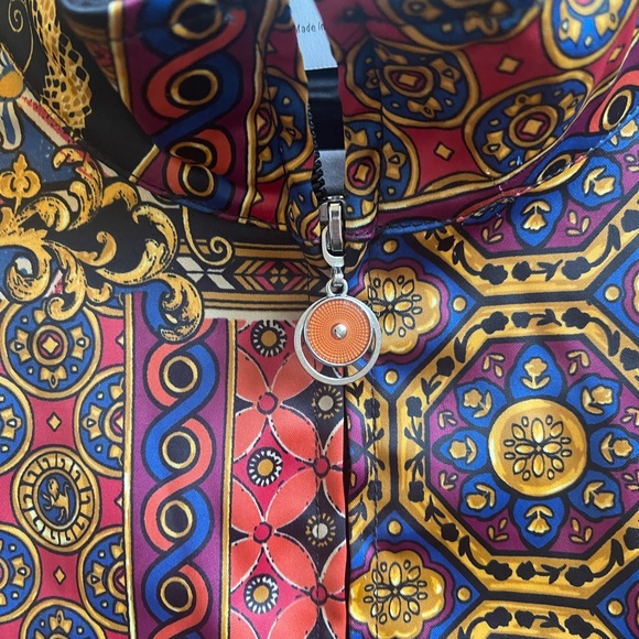 Urban Behaviour Scarf Print Bomber Jacket - Picture 5 of 12